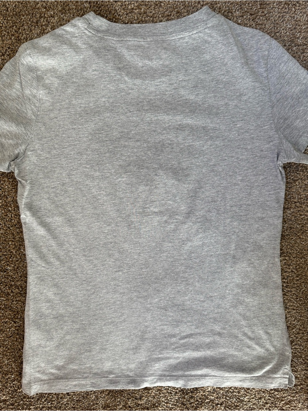 GUESS Gray Tee with Red Triangle Logo and Rhinestone Script - Picture 5 of 7